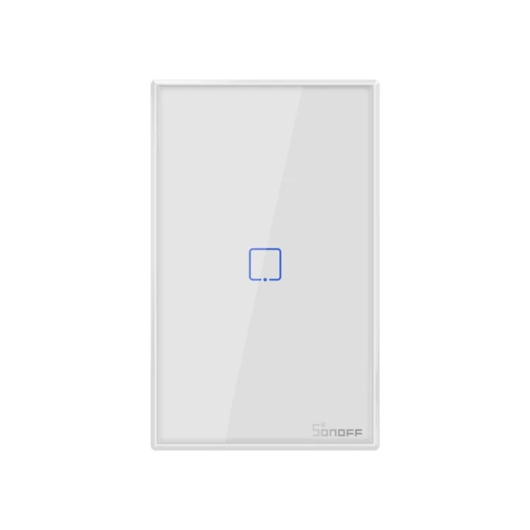 SONOFF T0US1C-TX 120 Wifi Smart Switch App RF433 Controle Remoto Para Alexa Google Home US Plug - 1 Gangue