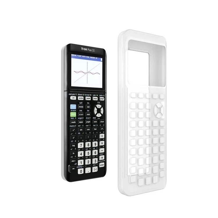 Silicone Case for Texas Instruments TI-84 Plus CE Calculator - White