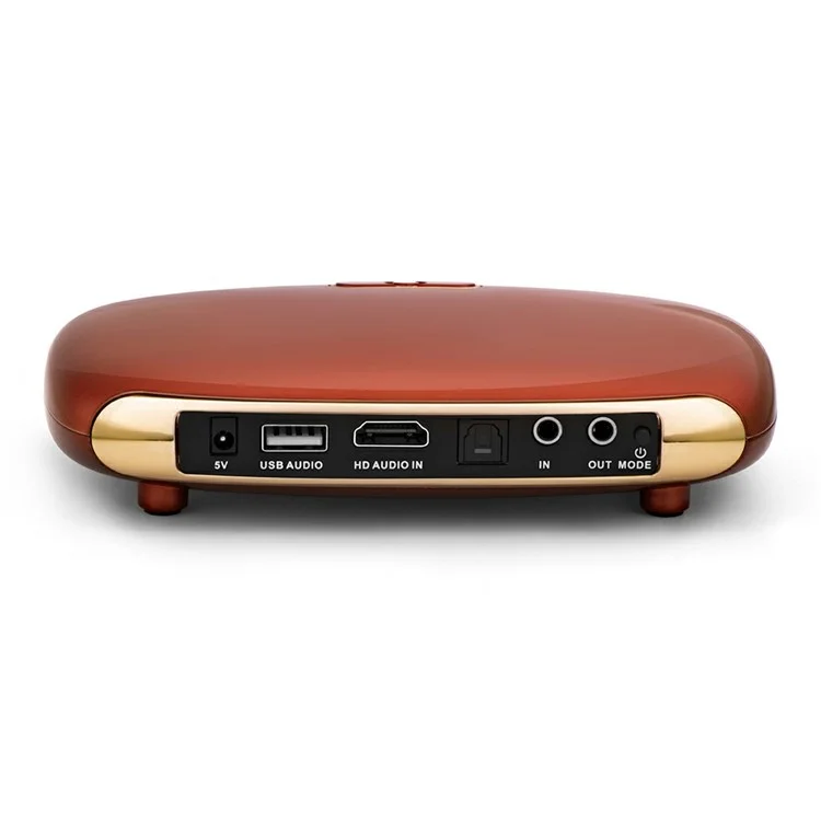 K8 Dual Wireless Microphones Mini Family Home Karaoke System Singing Machine Box - Red/US Plug