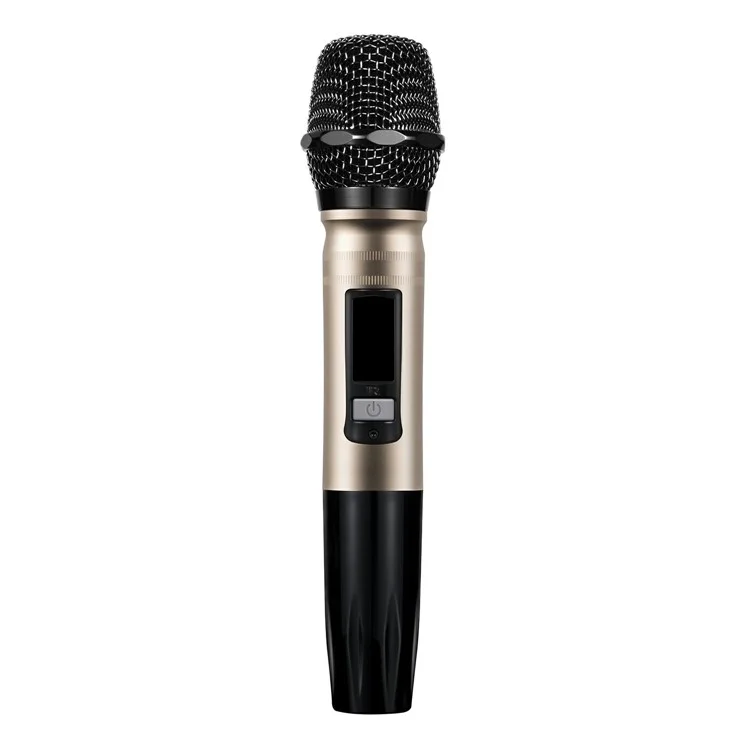 K8 Dual Wireless Microphones Mini Family Home Karaoke System Singing Machine Box - Red/US Plug
