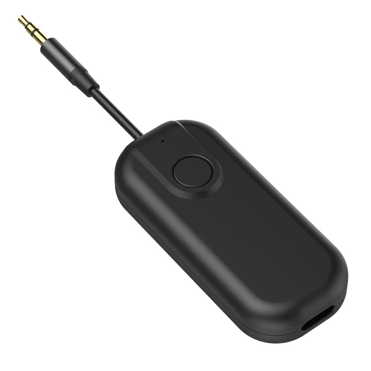 2-en-1 Bluetooth 5.0 Transmisor Receptor TV Altavoz de Automóvil de PC 3.5 mm Aux Hifi Music Audio Adaptador