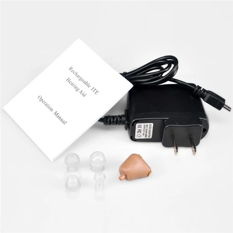 AXON K-88 Rechargeable ITE Hearing Aid Sound Amplifier Volume Adjustable - EU Plug