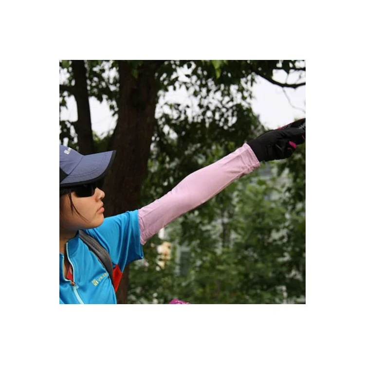 AOTU AT9023 Cycling Sleeves Armwarmers Sleeves UV Protection - Pink