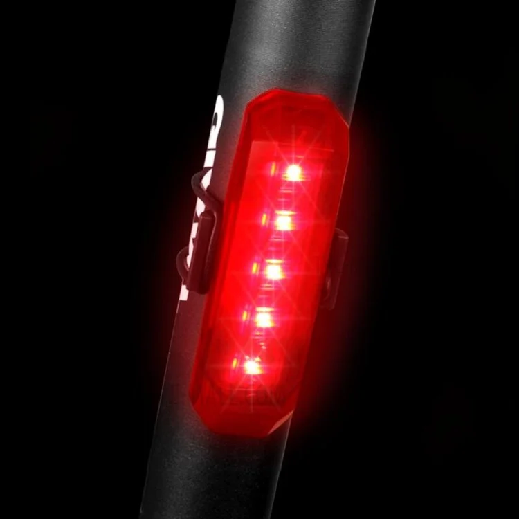 CTSMART BF04 Rechargeable 60LM Waterproof Mini USB Mountain Bike Tail Light Safety Warning Bicycle Rear Light