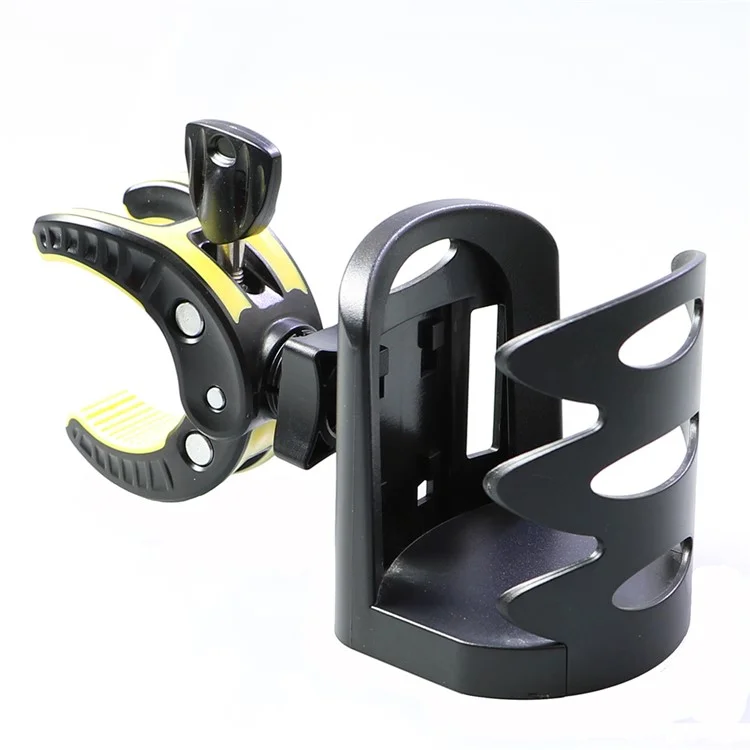 Outdoor Bike Bottle Holder Bicycle Adjustable Plastic Drink Water Bottle Cup Holder - Yellow