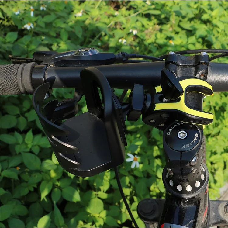Outdoor Bike Bottle Holder Bicycle Adjustable Plastic Drink Water Bottle Cup Holder - Yellow