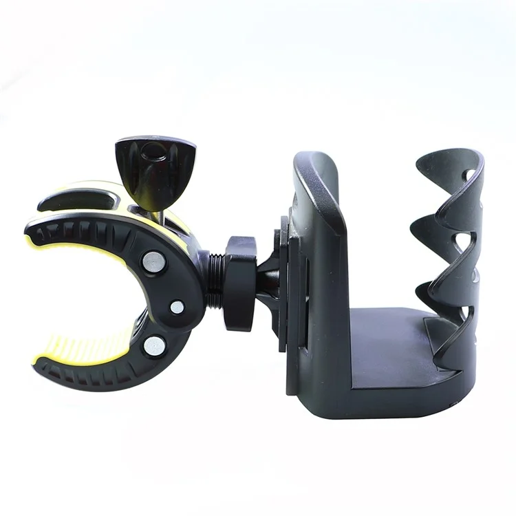 Outdoor Bike Bottle Holder Bicycle Adjustable Plastic Drink Water Bottle Cup Holder - Yellow