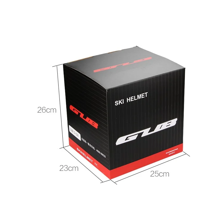 GUB 628 Ski Helmet Breathable Snow Sports Cycling Helmet Head Circumference: 58-62cm - Black