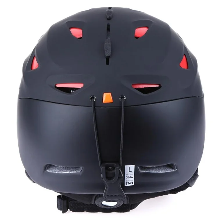 GUB 628 Ski Helmet Breathable Snow Sports Cycling Helmet Head Circumference: 58-62cm - Black
