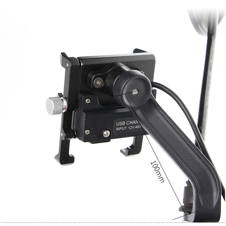 GUB G-91 Road Bike Phone Mount Stable Holder Bicycle Electric Motorcycle Scooter Phone Fixed Bracket - Black