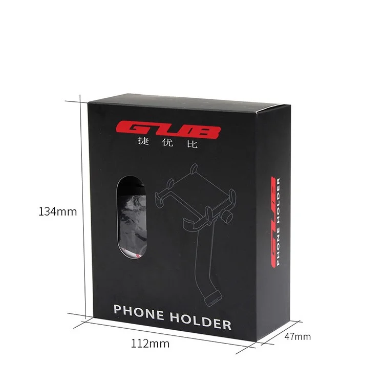 GUB G-91 Road Bike Phone Mount Stable Holder Bicycle Electric Motorcycle Scooter Phone Fixed Bracket - Black