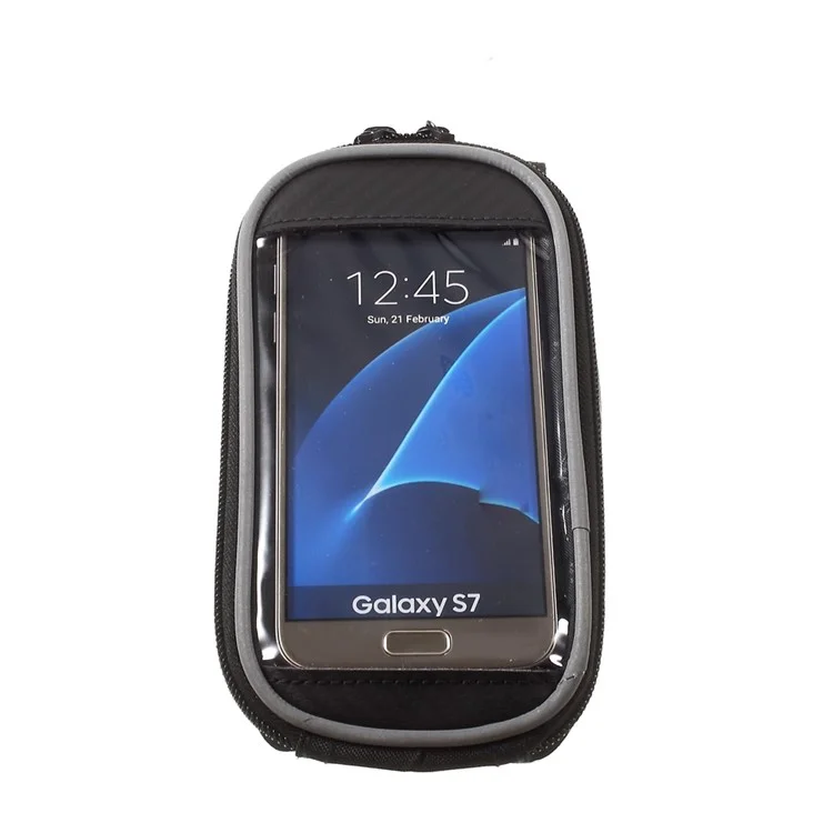 ROSWHEEL Bicycle Handlebar Touchable Phone Bag for Samsung Galaxy A9/J7, Size: 16.5 x 8cm 11810