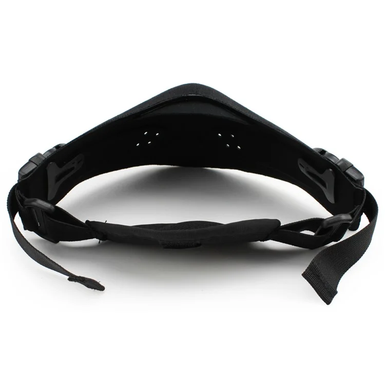 Tactical Mask CS Outdoor Cycling Half Face Lightweight Protector Mask - Black (MA-40-BK)