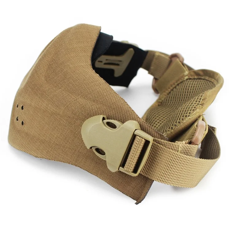 Tactical Mask CS Outdoor Sweat-proof Half Face Protector Mask - Khaki (MA-40-T)