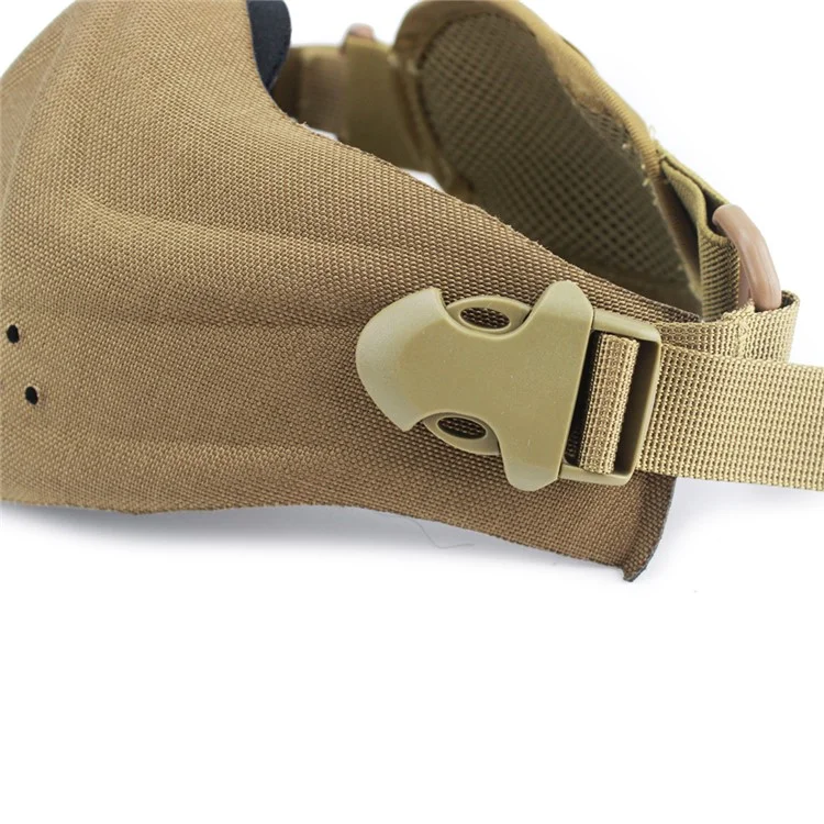 Tactical Mask CS Outdoor Sweat-proof Half Face Protector Mask - Khaki (MA-40-T)