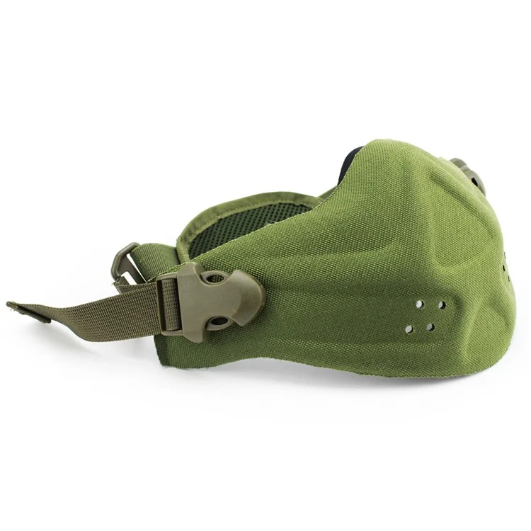 Tactical Mask CS Outdoor Breathable Half Face Protector Mask - Green (MA-40-OD)