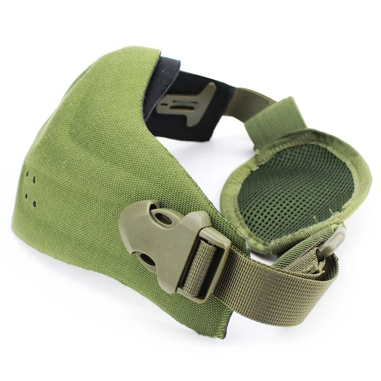 Tactical Mask CS Outdoor Breathable Half Face Protector Mask - Green (MA-40-OD)