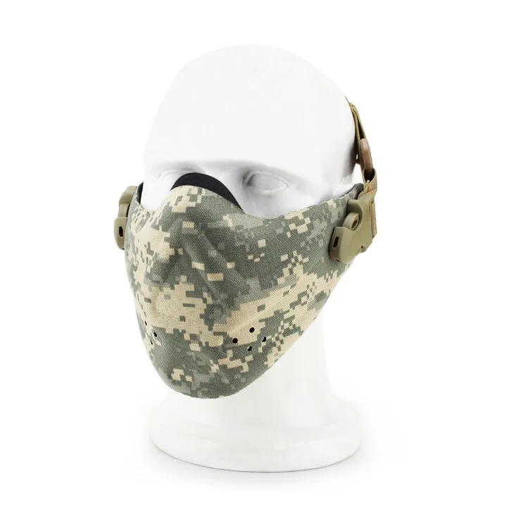 Outdoor Tactical CS Sports Face Mask Half Face Mask - ACU