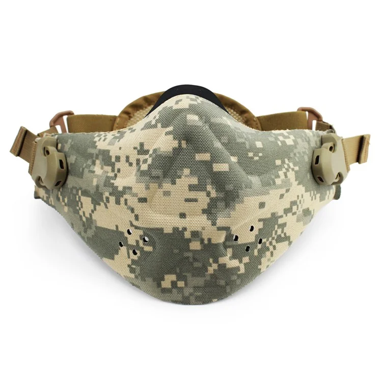 Outdoor Tactical CS Sports Face Mask Half Face Mask - ACU