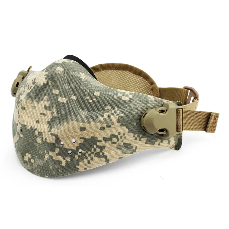 Outdoor Tactical CS Sports Face Mask Half Face Mask - ACU