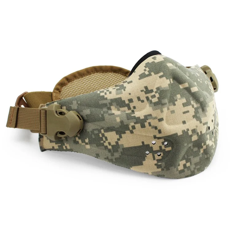Outdoor Tactical CS Sports Face Mask Half Face Mask - ACU