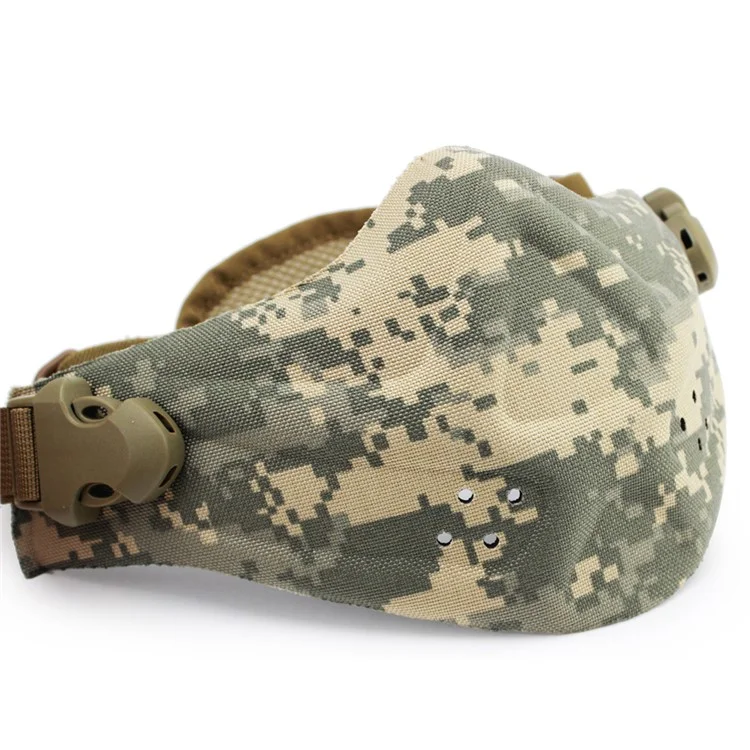 Outdoor Tactical CS Sports Face Mask Half Face Mask - ACU