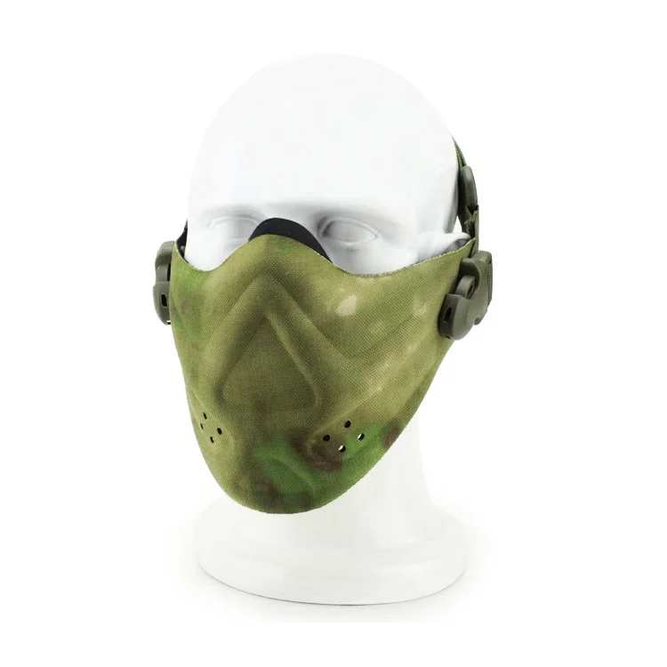 Outdoor Tactical CS Sports Face Mask Half Face Mask - A-tacs FG