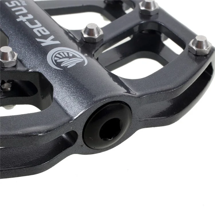 1 Pair of KACTUS Magnesium Alloy CNC MTB Bike Pedals with Titanium Alloy Axle - Grey