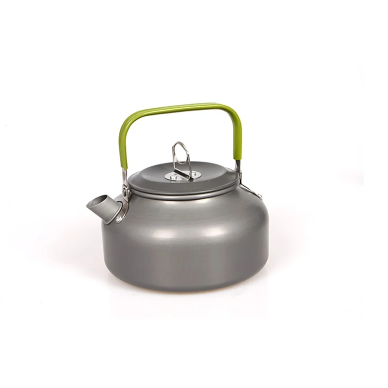 HALIN Outdoor Camping Picnic Pot + Pan + Teapot Cookware Set for 2-3 People