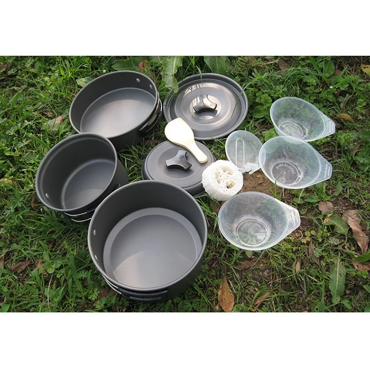 Juego de utensilios de cocina portátil para camping al aire libre y picnic para 2-3 personas HALIN DS-300