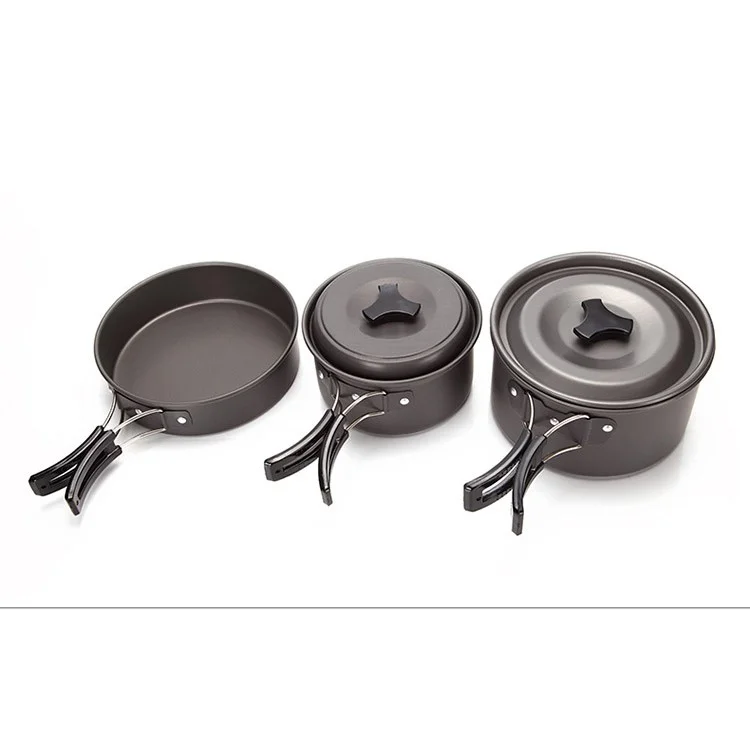 Juego de utensilios de cocina portátil para camping al aire libre y picnic para 2-3 personas HALIN DS-300