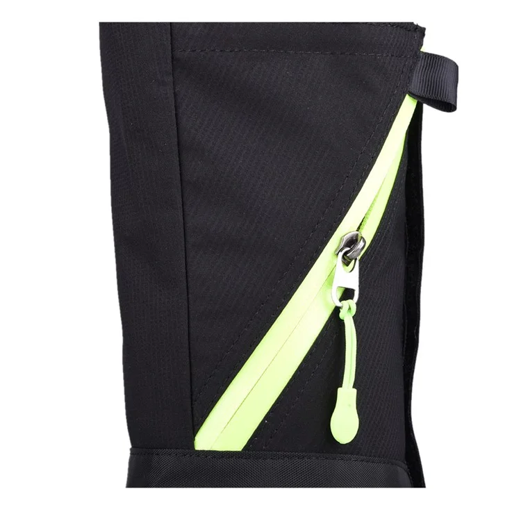 Outdoor Waterproof Camping Hiking High Leg Gaiters with Reflective Stripe for Children - Black
