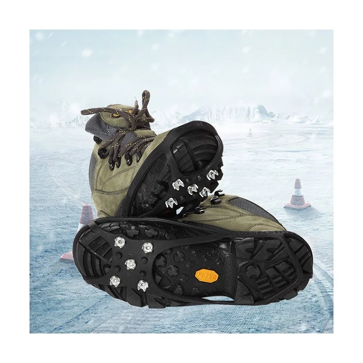 Magic Spike Elastic Rubber Round Five Toothed Crampons Ice Cleats for Outdoor Sports, Walking, Hiking Shoes and Boots