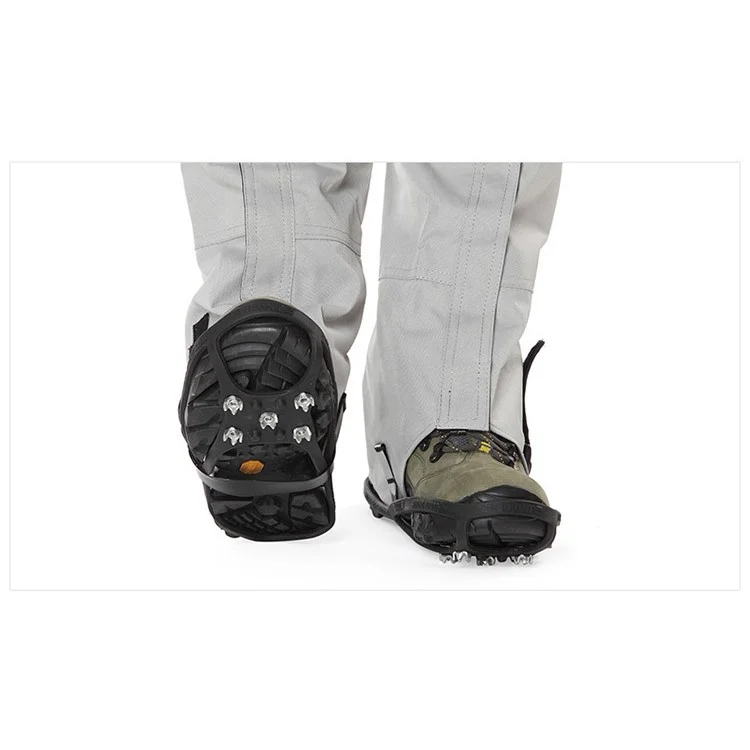 Magic Spike Elastic Rubber Round Five Toothed Crampons Ice Cleats for Outdoor Sports, Walking, Hiking Shoes and Boots