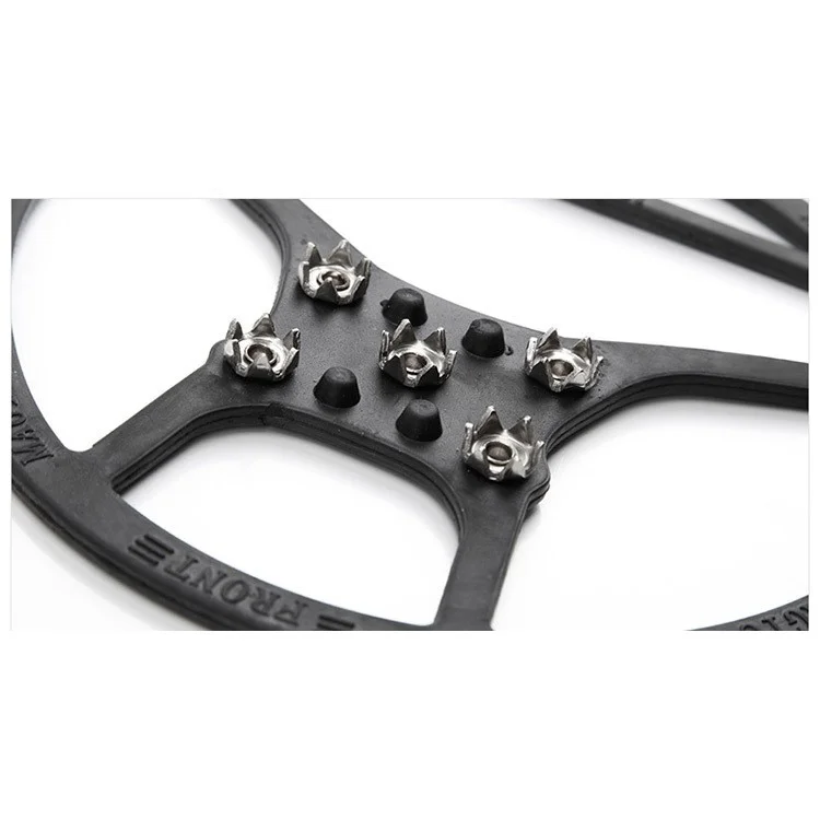 Magic Spike Elastic Rubber Round Five Toothed Crampons Ice Cleats for Outdoor Sports, Walking, Hiking Shoes and Boots