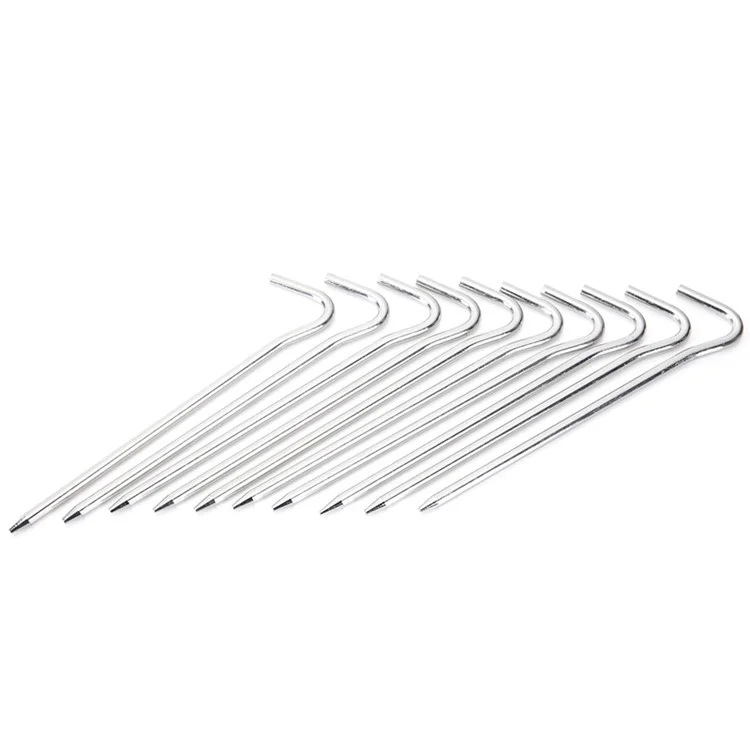 8PCS/Lot AOTU AT6531 Aluminum Alloy Mark Tube Type Ultra Light Nail Camping Tent Accessories