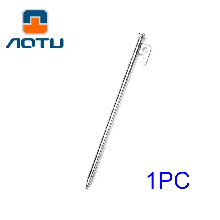 AOTU 300mm Long Ground Nail Solid Iron Nail Tent Stake for Outdoor Camping (AT6541)