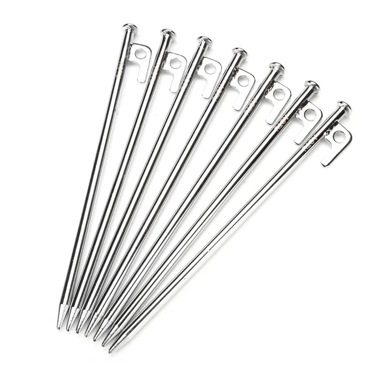 AOTU 300mm Long Ground Nail Solid Iron Nail Tent Stake for Outdoor Camping (AT6541)