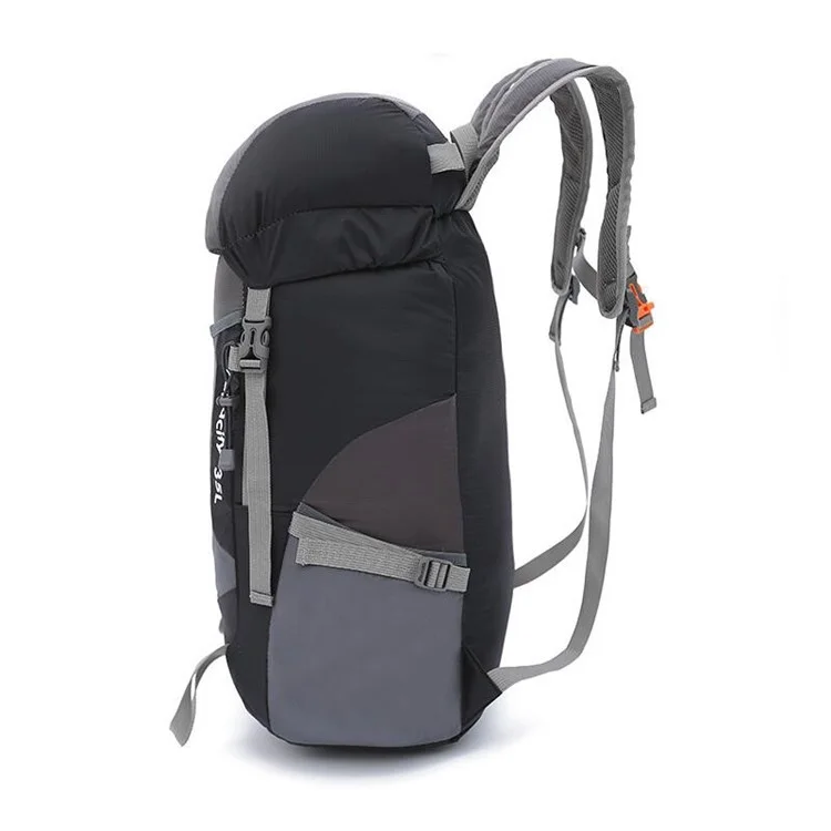L36 Multi-functional Oxford Outdoor Lightweight Sports Hiking Riding Camping Climbing Folding Backpack - Black