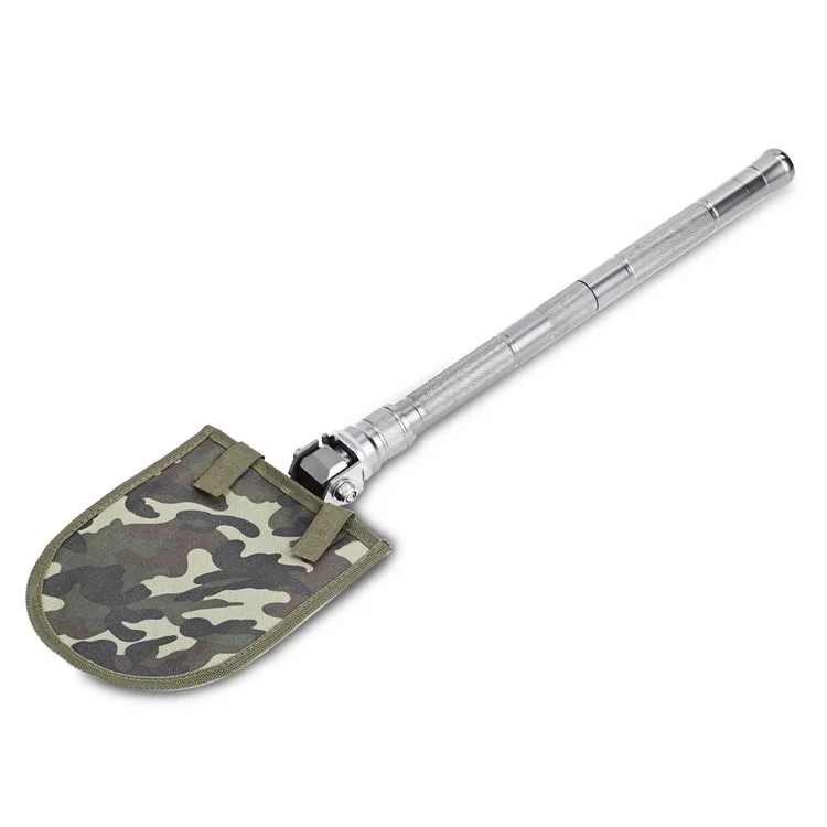 CTSMART JH-1 Multi-functional Tactical Entrenching Shovel Military Folding Shovel Survival Gear - Grey