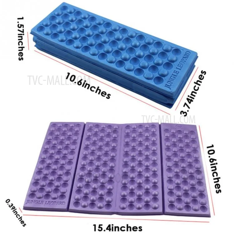 2PCS/Pack Foldable Hiking Camping Mat Outdoor Picnic Pad Cushion, Size: 39 x 27 x 1cm - Blue