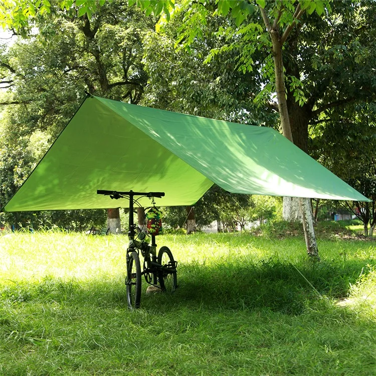 Multifunctional Large Sun Shelter Canopy Portable Outdoor Camping Hiking Tent 300 x 300 CM - Green