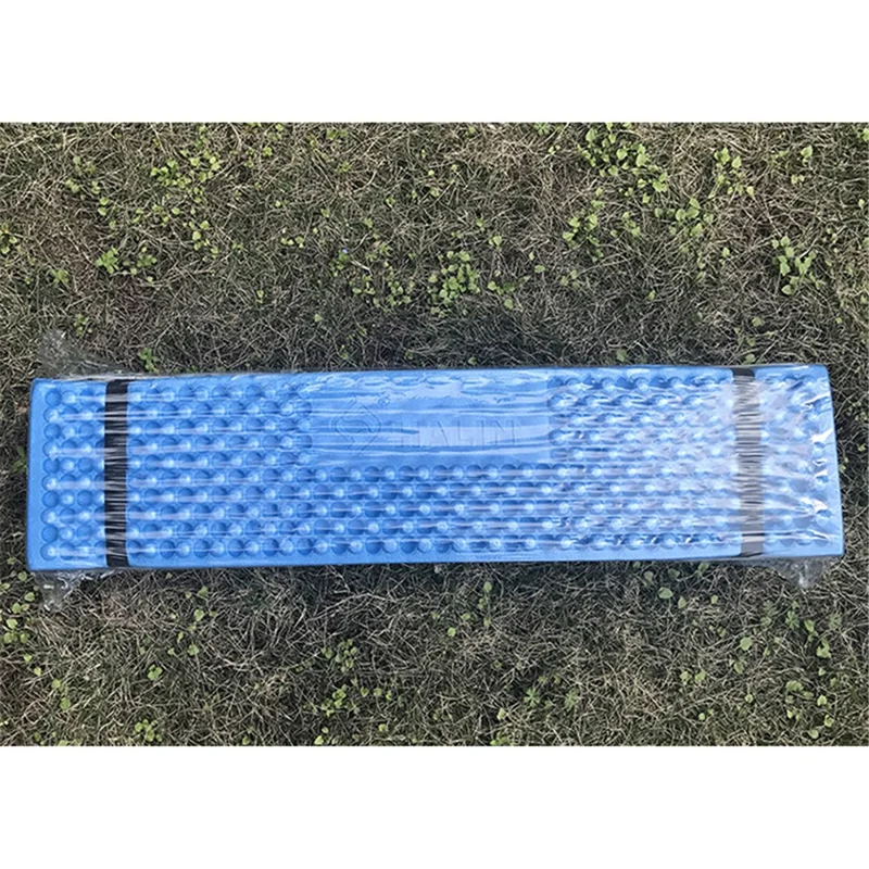 Outdoor Foldable XPE Foam Honeycomb Thickened Moisture-proof Play Mat Sleeping Mat, Size: 186 x 65 x 1cm - Blue