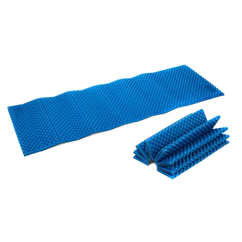 Outdoor Foldable XPE Foam Honeycomb Thickened Moisture-proof Play Mat Sleeping Mat, Size: 186 x 65 x 1cm - Blue