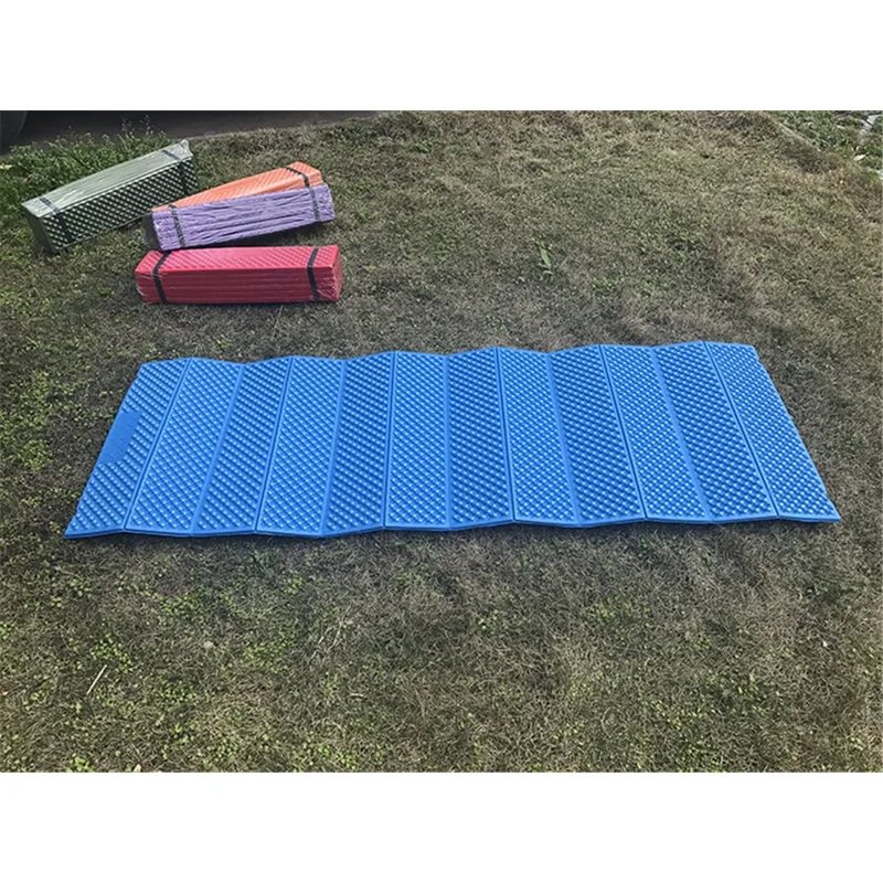Outdoor Foldable XPE Foam Honeycomb Thickened Moisture-proof Play Mat Sleeping Mat, Size: 186 x 65 x 1cm - Blue