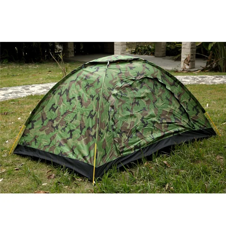 Camouflage Ultralight Portable Camping Tent for 3-4 Persons with Carry Bag BL037