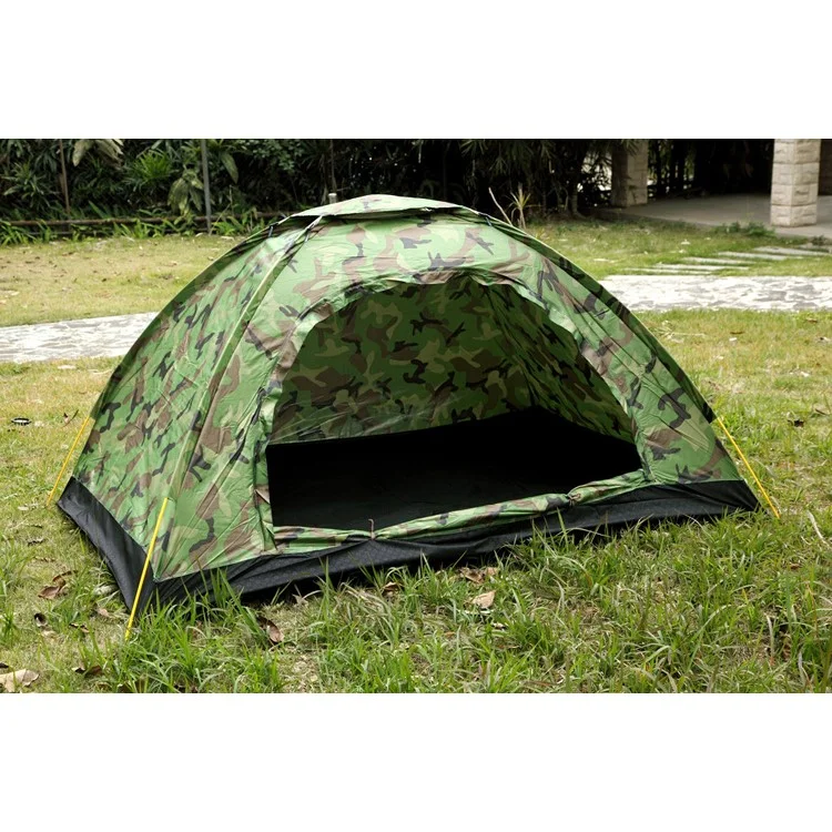Camouflage Ultralight Portable Camping Tent for 3-4 Persons with Carry Bag BL037