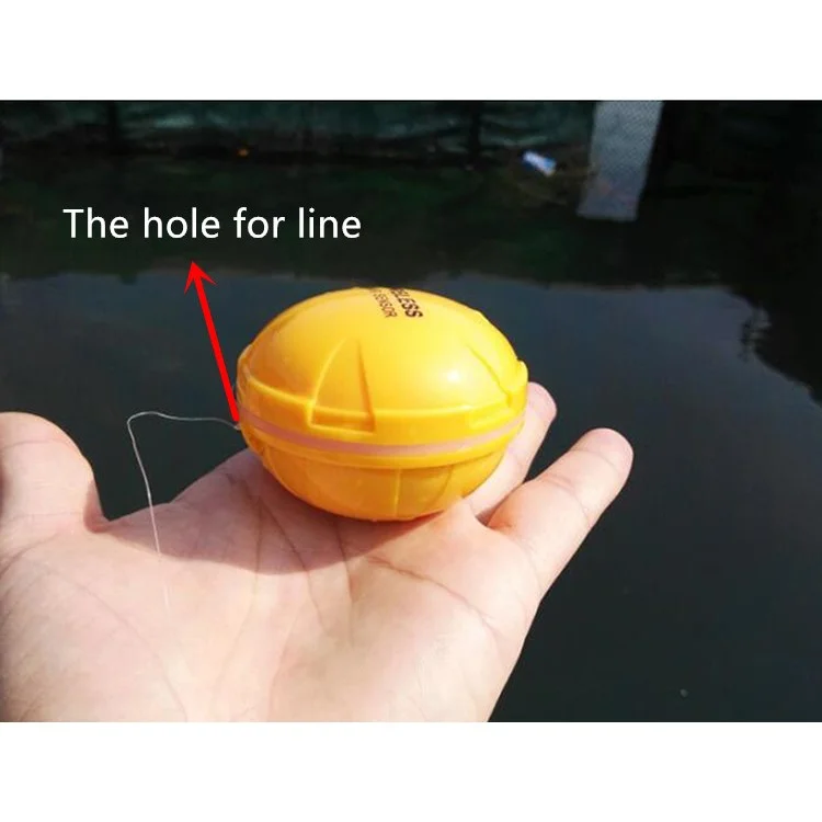 Portable Wireless Bluetooth Fish Detection Sonar Fish Finder for iOS and Android Devices - Yellow
