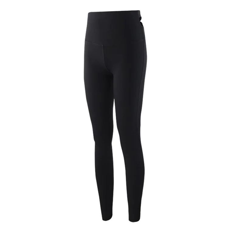 Women High Waist Yoga Fitness Sports Tights Pants Cross Back Stretchy Workout Trousers - Size: S