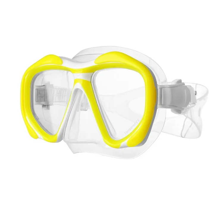 COPOZZ Swimming Goggles Silicone Anti-fog Men Women Snorkel Glasses (MSK4260) - Yellow